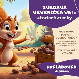 Pokladovka - Zvedavá veverička Viki a stratené orechy